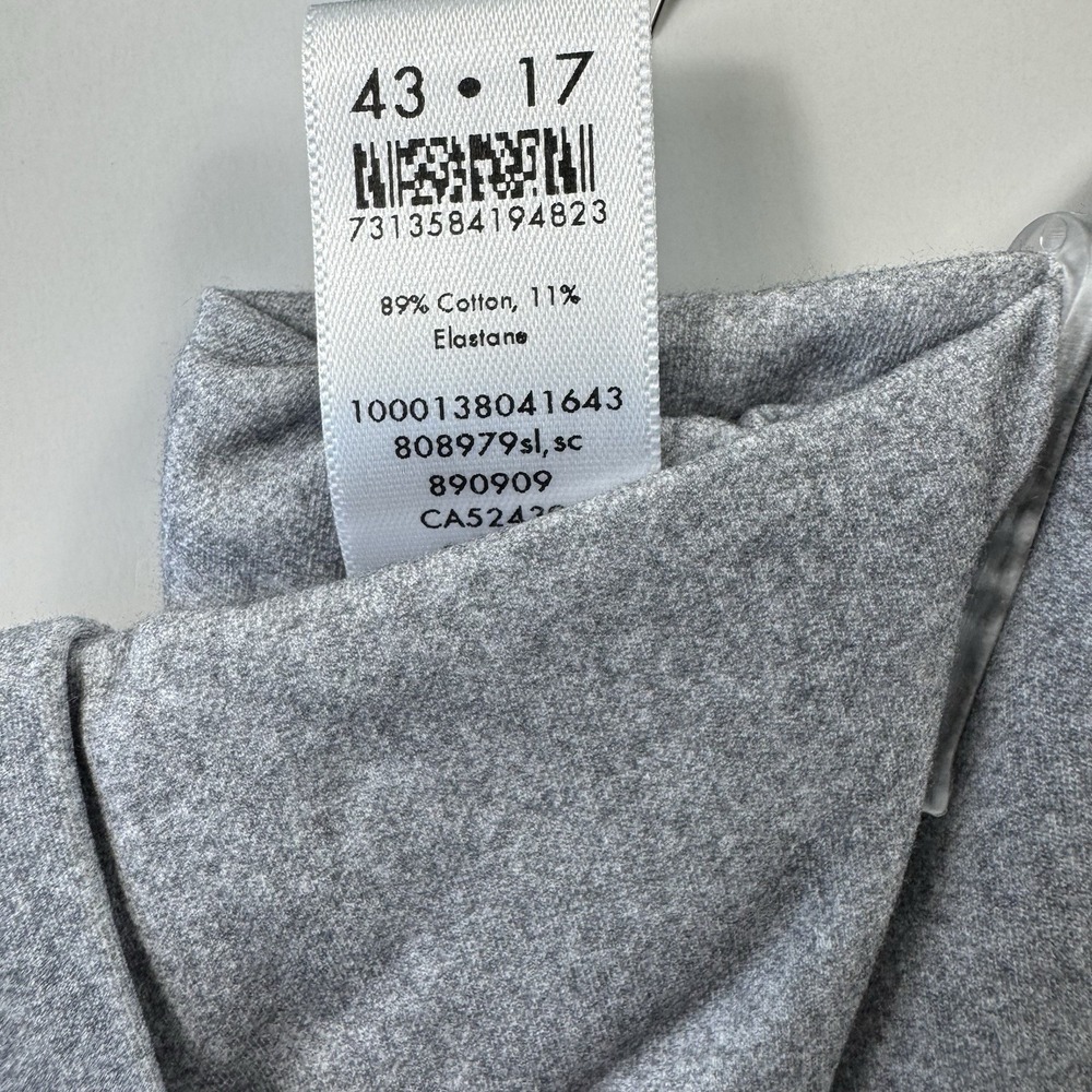 ETON Curent Slim Fit Cotton Stretch Button Front‎ Size 17/43 NWT - Picture 5 of 7